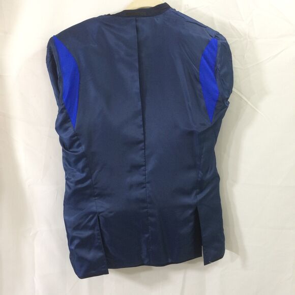 Kenneth Cole Reaction Navy Blazer Men's 44L Techni-Cole 2 Btn Sport Coat Office - Picture 3 of 6